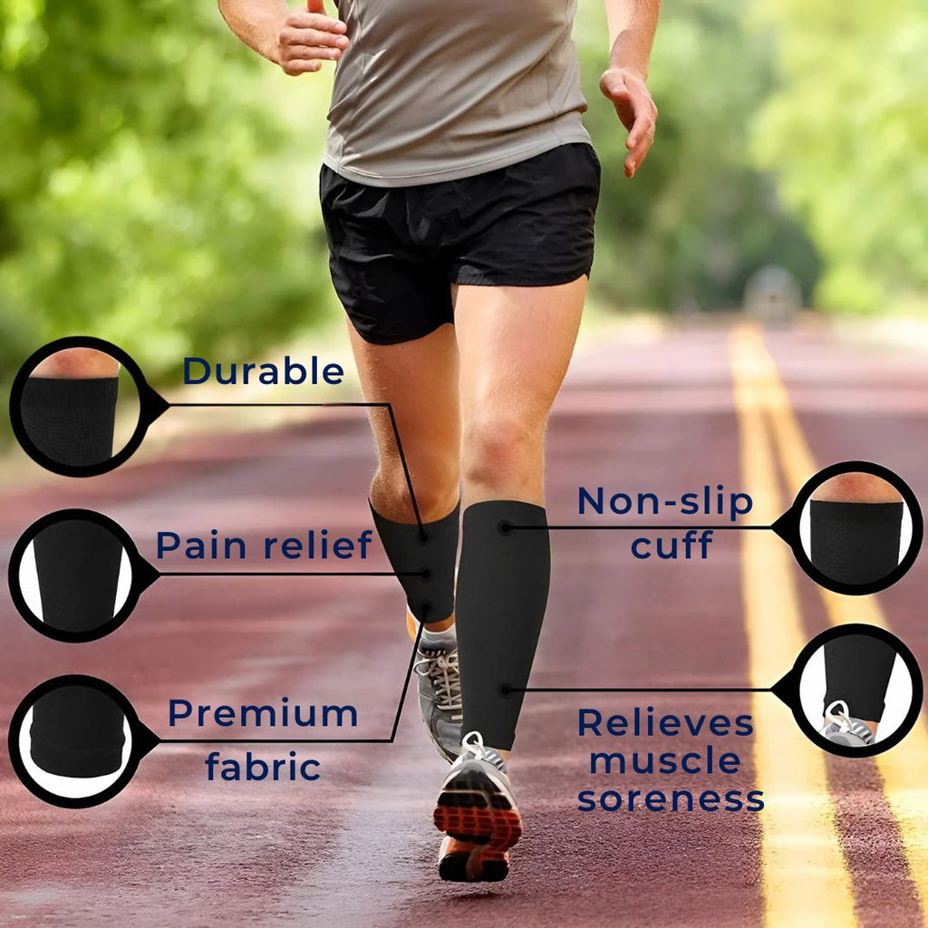 Calcetines de Soporte ComfortFlow | Compresión de Pantorrilla Suave y Altamente Elástica - para Recuperación Muscular y Mejora de la Circulación Bowlift