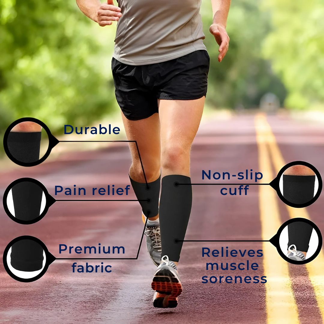 Calcetines de Soporte ComfortFlow | Compresión de Pantorrilla Suave y Altamente Elástica - para Recuperación Muscular y Mejora de la Circulación Bowlift
