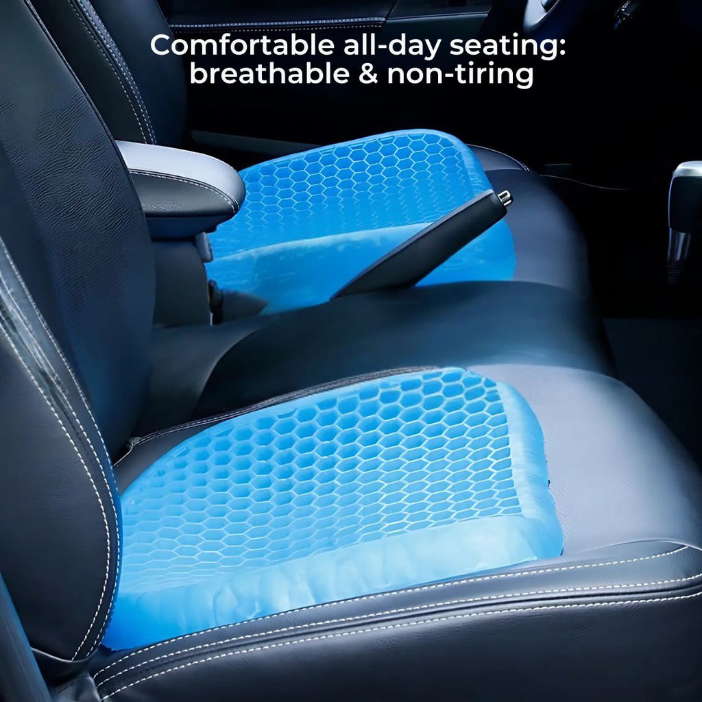 BowLift | Cojín de Asiento de Gel Ortopédico | Alivio de Presión, Dolor de Coccix y Soporte para la Parte Baja de la Espalda para Sillas de Oficina, Uso en Coche y Sillas de Ruedas