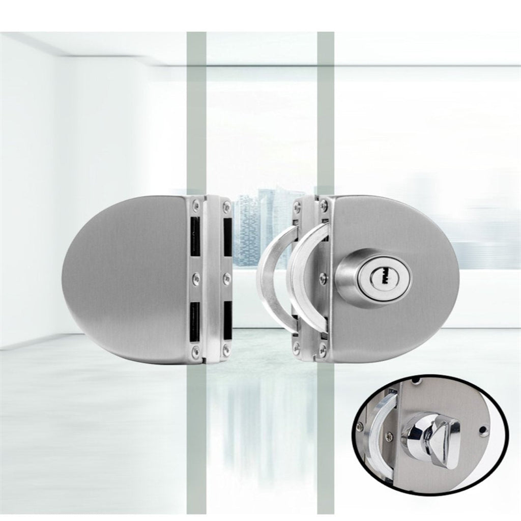 Cerradura de Puerta de Vidrio de Seguridad de Acero Inoxidable