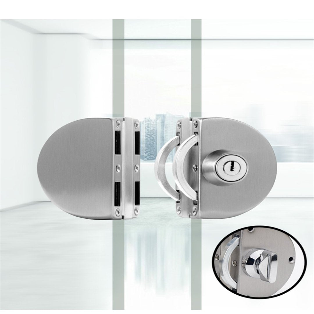 Cerradura de Puerta de Vidrio de Seguridad de Acero Inoxidable