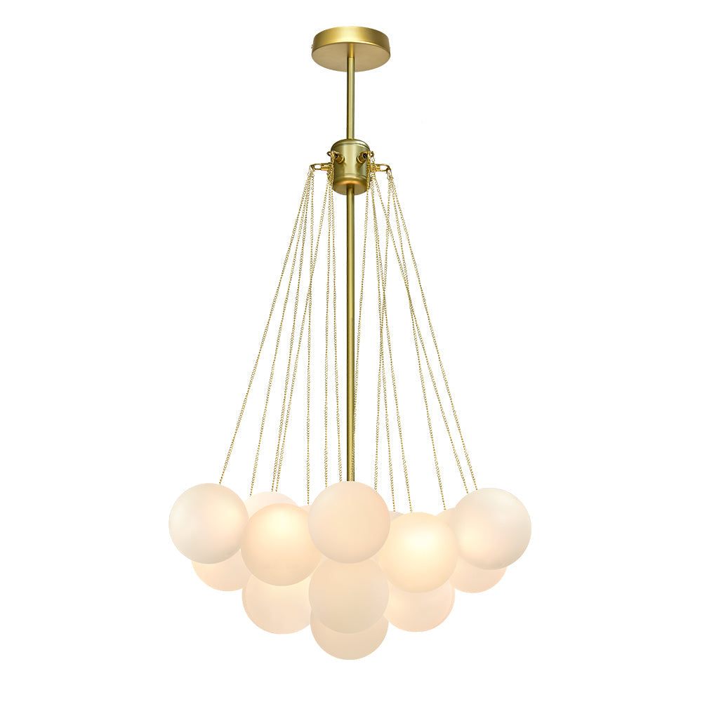 Lámpara de Araña de Vidrio con Burbujas Contemporánea