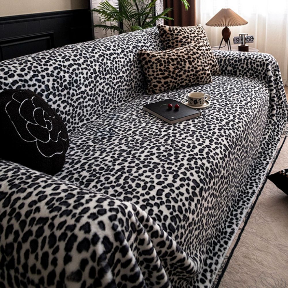 Funda de Sofá de Leopardo Acogedora