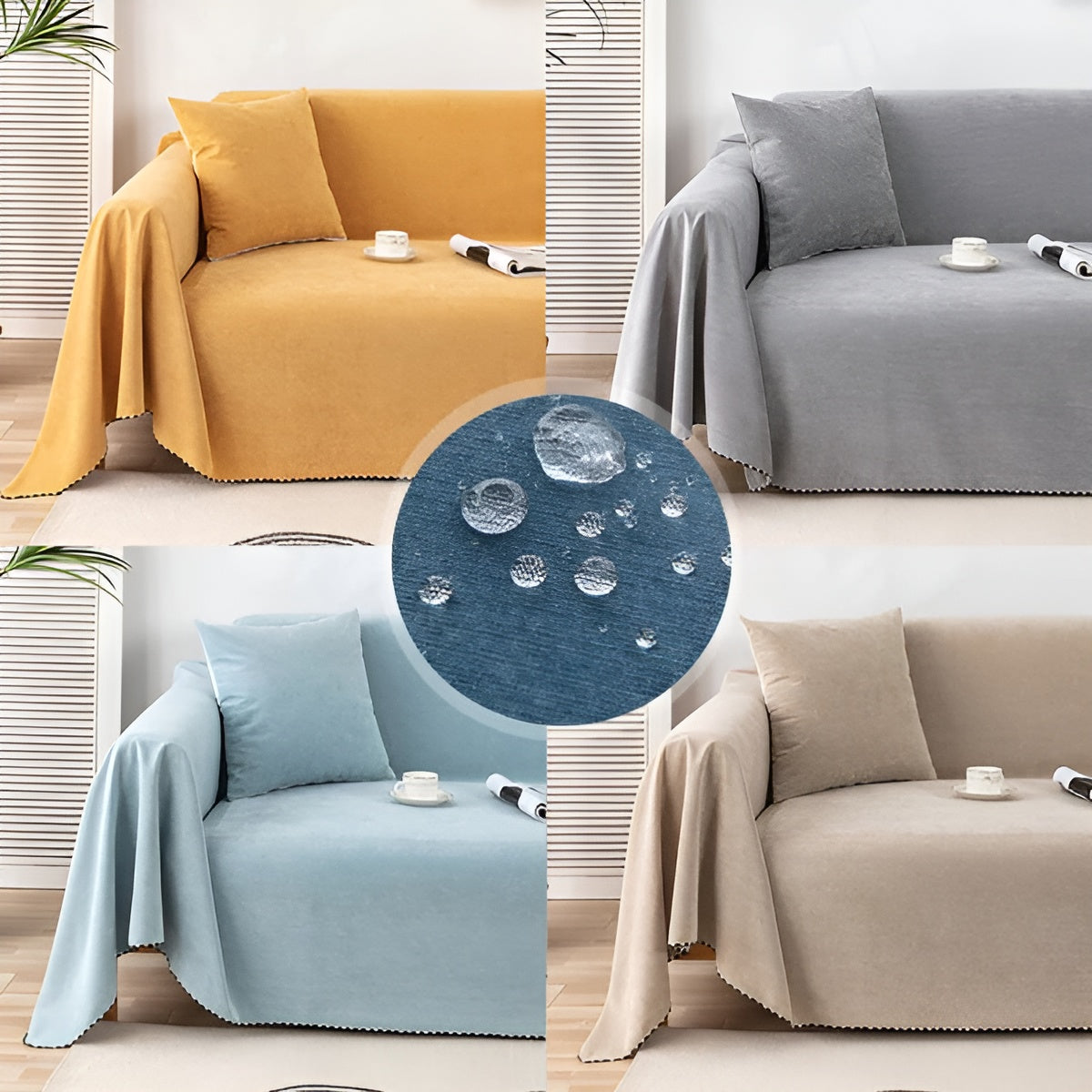 Manta de Sofá Impermeable CosyHaven | Doble Uso | Amigable con Mascotas y de Fácil Cuidado
