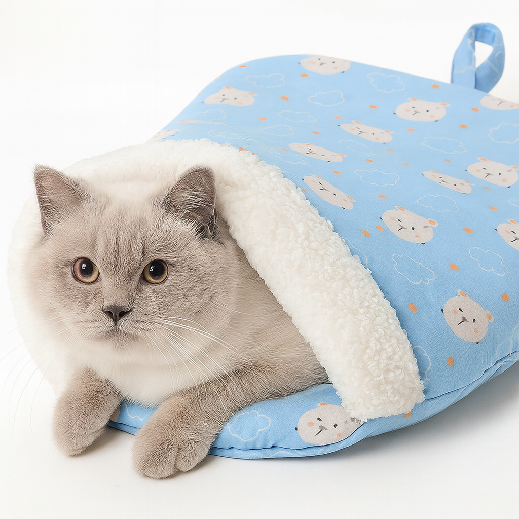 PurrNest – Saco de dormir acogedor para gatos | 50% DESCUENTO