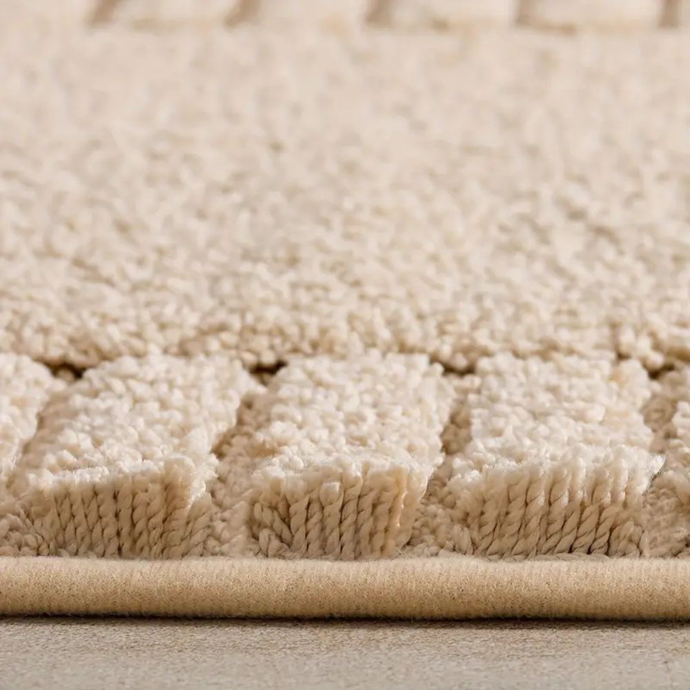 SereneMat - Alfombrilla de Baño Premium de Secado Rápido y Antideslizante con Raya Minimalista
