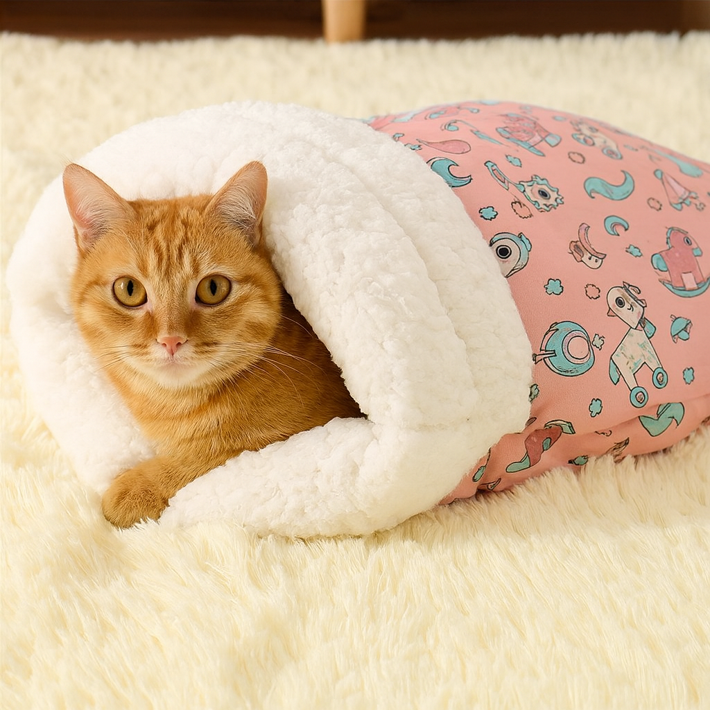 PurrNest – Saco de dormir acogedor para gatos | 50% DESCUENTO