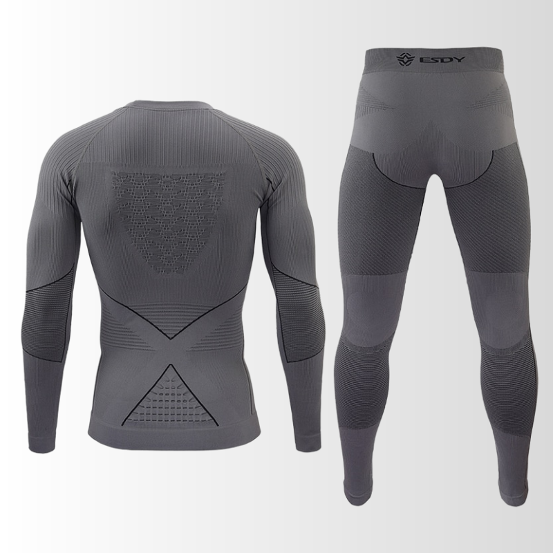 WarmFlex | Conjunto de ropa térmica para hombres | Comodidad sin costuras | Ajuste excelente | Transpirable y regulador de humedad