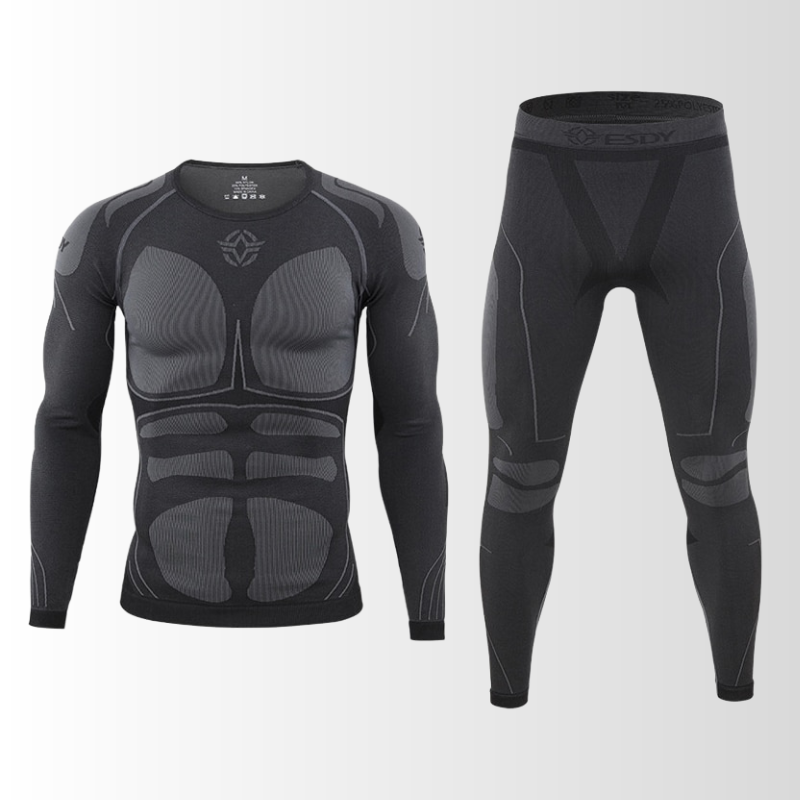 WarmFlex | Conjunto de ropa térmica para hombres | Comodidad sin costuras | Ajuste excelente | Transpirable y regulador de humedad