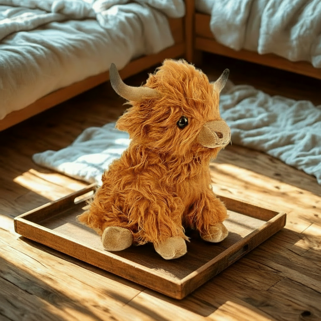 VACHE DES HAUTES TERRES DOUCE – Peluche douce pour les amis des câlins