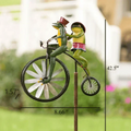 RetroSpin - Rueda de Bicicleta Antiguo para un Encanto de Jardín Atemporal