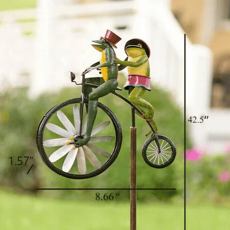 RetroSpin - Rueda de Bicicleta Antiguo para un Encanto de Jardín Atemporal