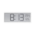 Reloj de Pared Digital con Pantalla – Reloj Moderno para Pared en Salón, Muestra Temperatura y Fecha, Diseño Minimalista