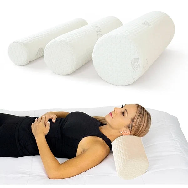Almohada en Rodillo para el Cuello Hecha de Espuma de Memoria