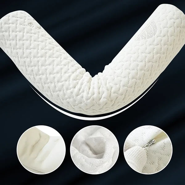 Almohada en Rodillo para el Cuello Hecha de Espuma de Memoria
