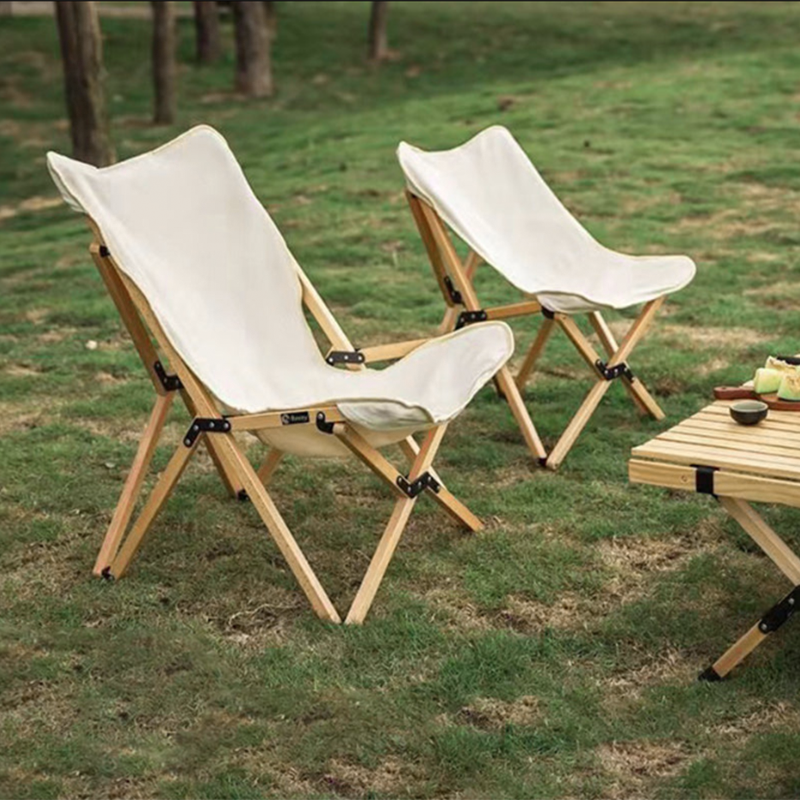 Silla de camping plegable de tela Oxford industrial contemporánea con respaldo para terraza exterior | Brehn
