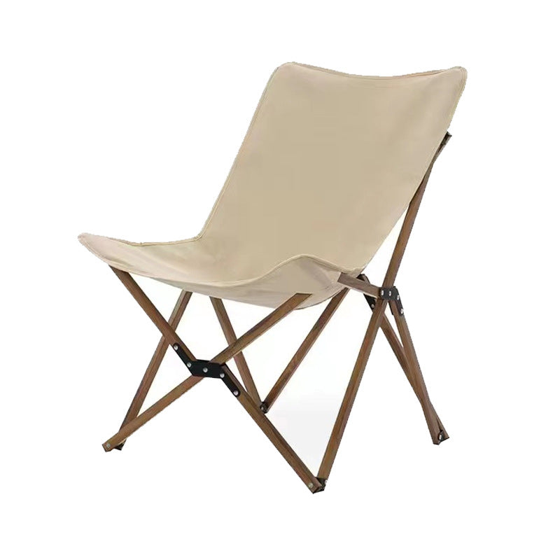 Silla de camping plegable de tela Oxford industrial contemporánea con respaldo para terraza exterior | Brehn