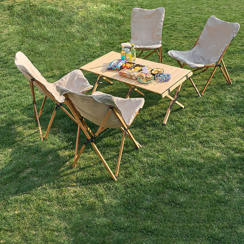 Silla de camping plegable de tela Oxford industrial contemporánea con respaldo para terraza exterior | Brehn