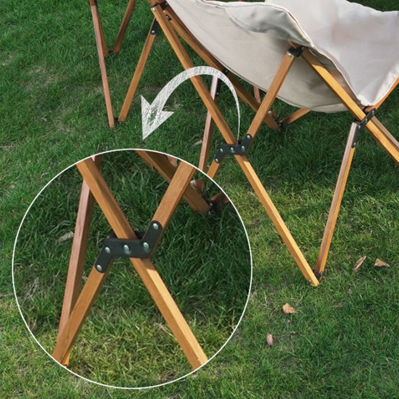 Silla de camping plegable de tela Oxford industrial contemporánea con respaldo para terraza exterior | Brehn
