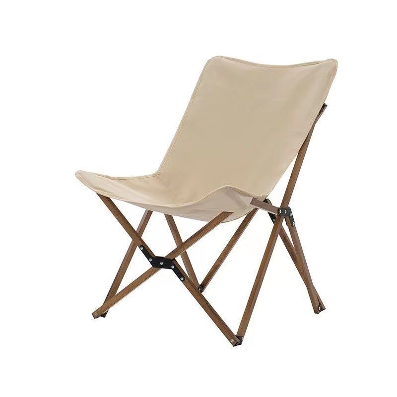 Silla de camping plegable de tela Oxford industrial contemporánea con respaldo para terraza exterior | Brehn