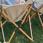 Silla de camping plegable de tela Oxford industrial contemporánea con respaldo para terraza exterior