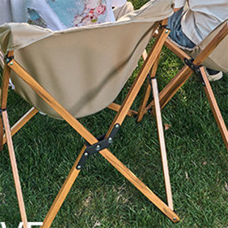 Silla de camping plegable de tela Oxford industrial contemporánea con respaldo para terraza exterior | Brehn
