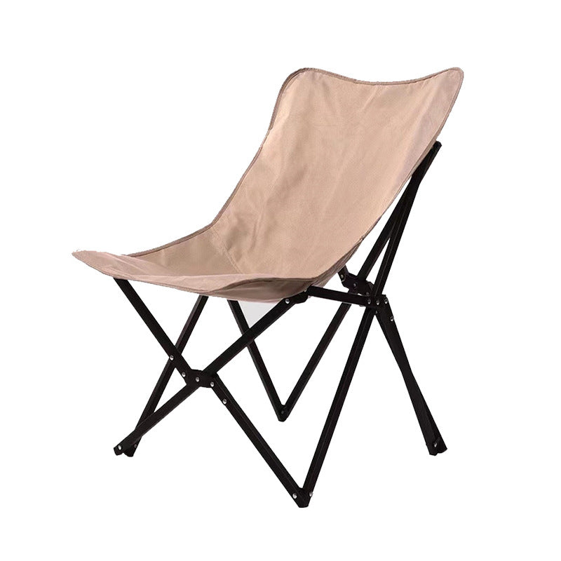 Silla de camping plegable de tela Oxford industrial contemporánea con respaldo para terraza exterior | Brehn