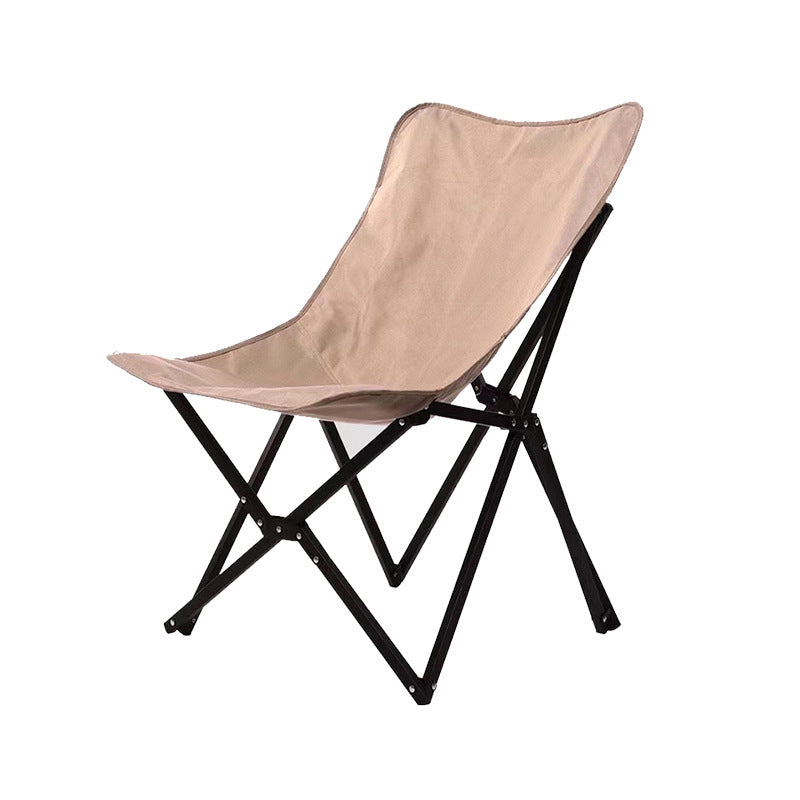 Silla de camping plegable de tela Oxford industrial contemporánea con respaldo para terraza exterior | Brehn