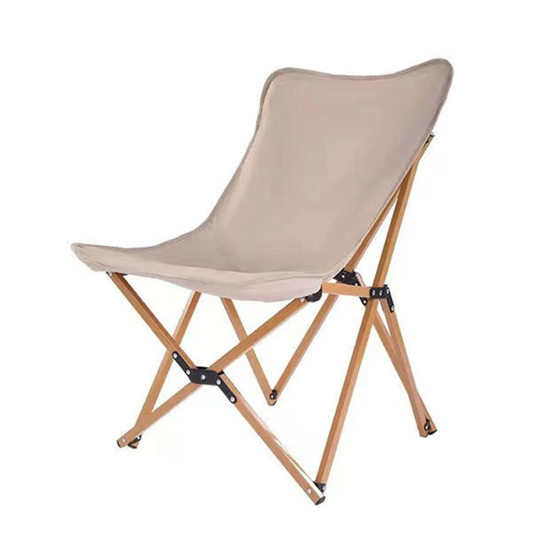 Silla de camping plegable de tela Oxford industrial contemporánea con respaldo para terraza exterior | Brehn