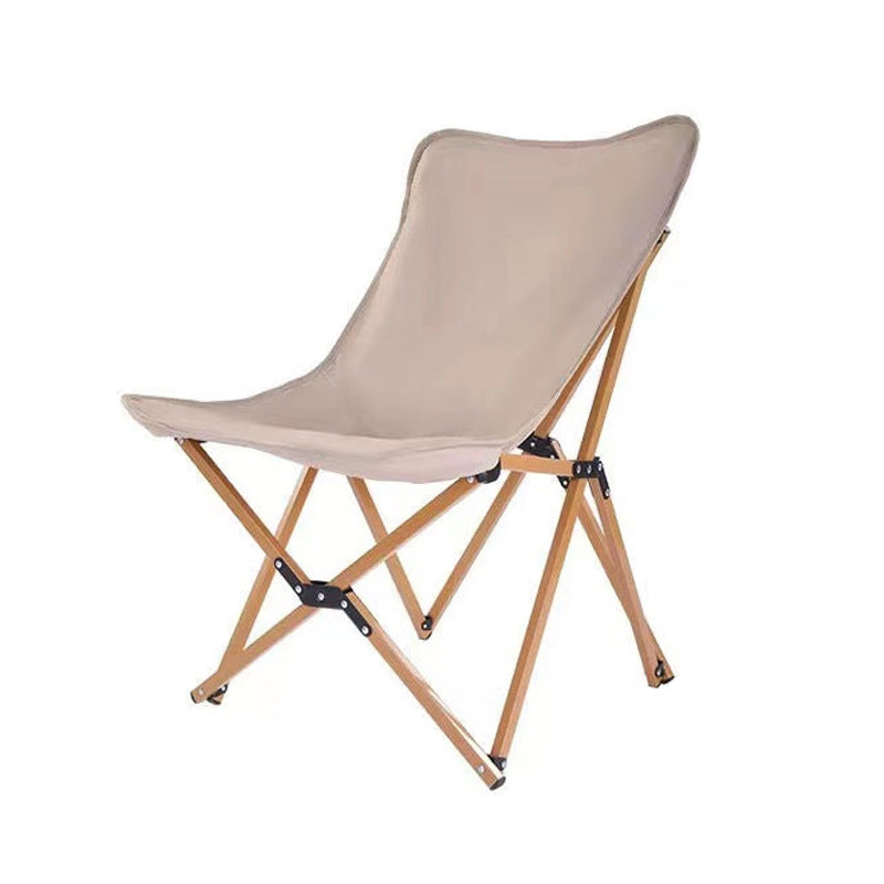 Silla de camping plegable de tela Oxford industrial contemporánea con respaldo para terraza exterior | Brehn