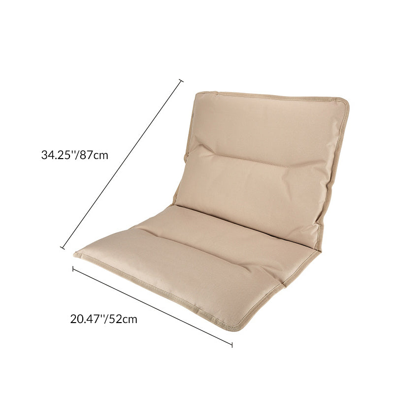 Silla de Camping Exterior Rectangular Minimalista Moderna de Acero al Carbono, Material de Aluminio, Madera de Haya, Tela Oxford, PET, Plegable, Portátil, Desmontable con Respaldo y Descansabrazos para el Jardín | Brehn