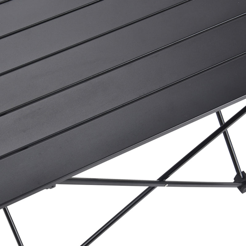 Mesa auxiliar cuadrada plegable de acero al carbono y aluminio minimalista moderna para exteriores | Brehn