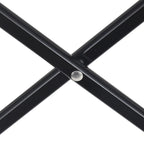 Mesa auxiliar cuadrada plegable de acero al carbono y aluminio minimalista moderna para exteriores