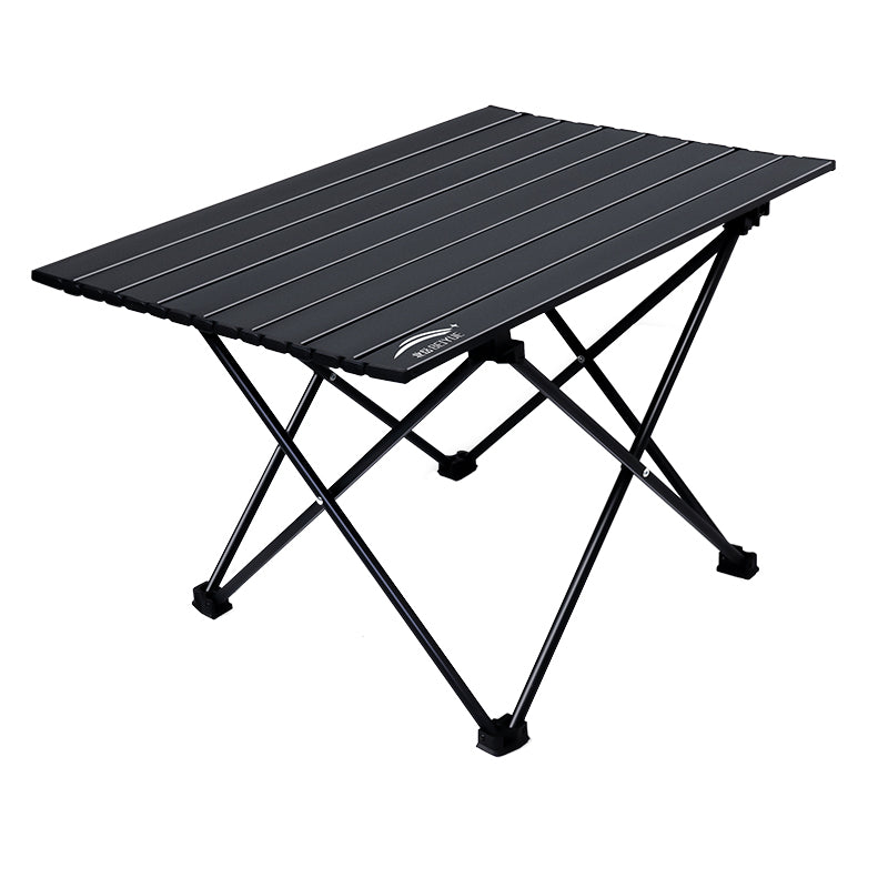 Mesa auxiliar cuadrada plegable de acero al carbono y aluminio minimalista moderna para exteriores | Brehn