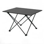 Mesa auxiliar cuadrada plegable de acero al carbono y aluminio minimalista moderna para exteriores