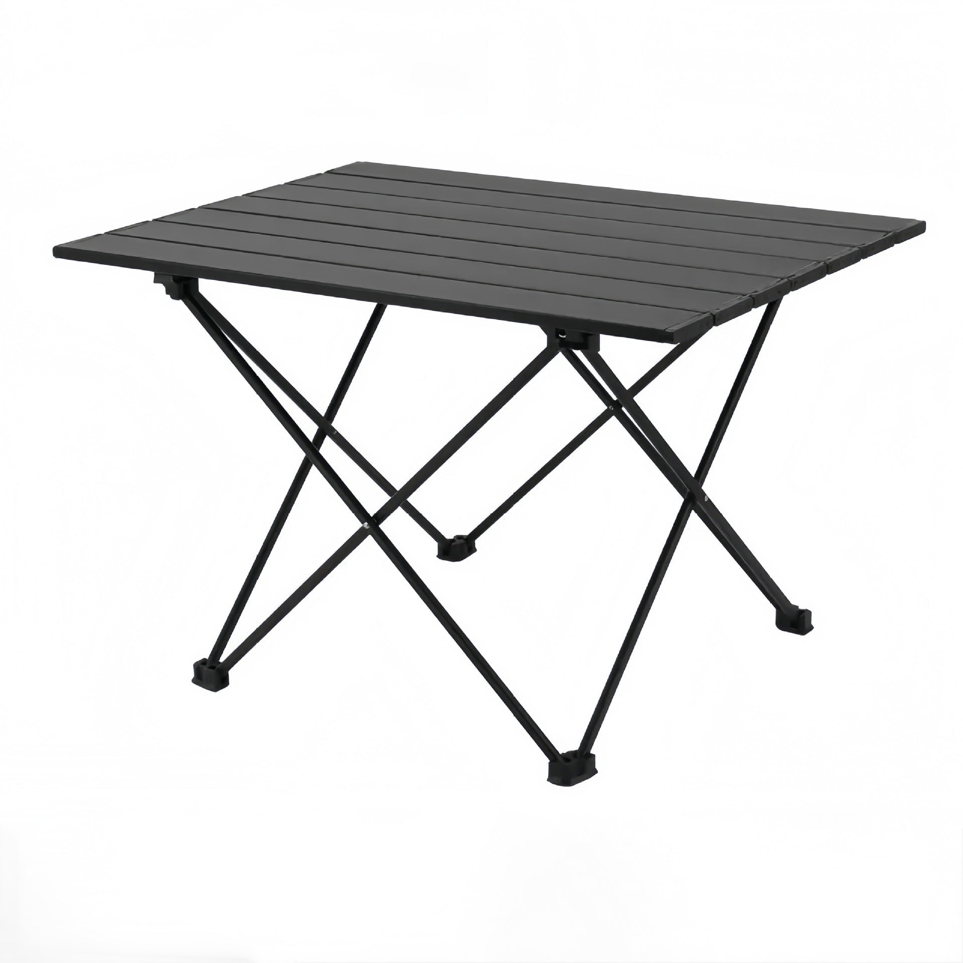 Mesa auxiliar cuadrada plegable de acero al carbono y aluminio minimalista moderna para exteriores | Brehn