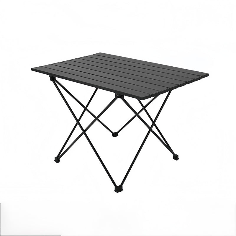 Mesa auxiliar cuadrada plegable de acero al carbono y aluminio minimalista moderna para exteriores | Brehn