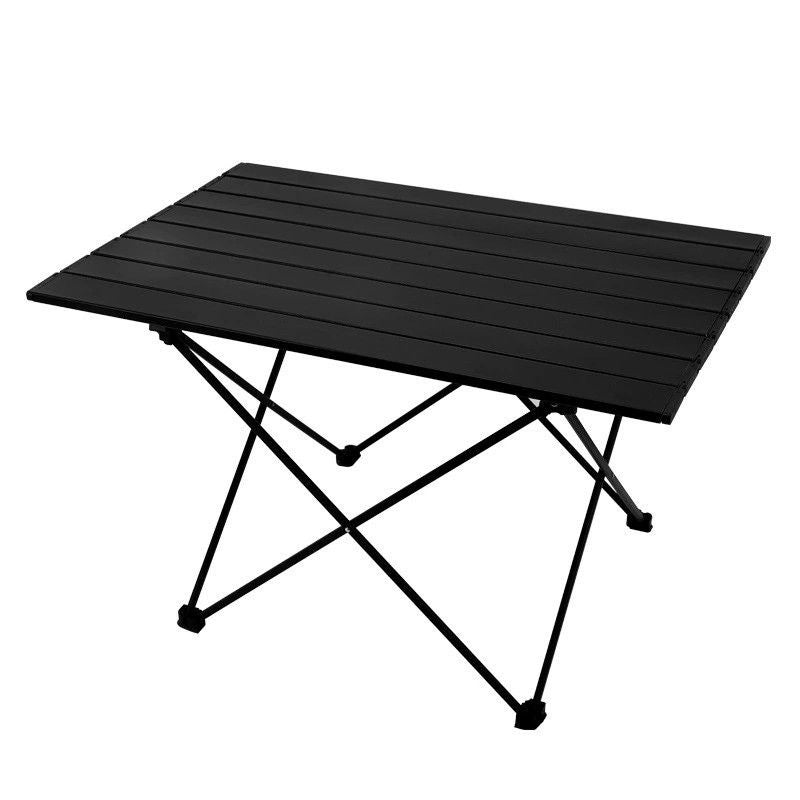 Mesa auxiliar cuadrada plegable de acero al carbono y aluminio minimalista moderna para exteriores | Brehn