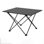 Mesa auxiliar cuadrada plegable de acero al carbono y aluminio minimalista moderna para exteriores