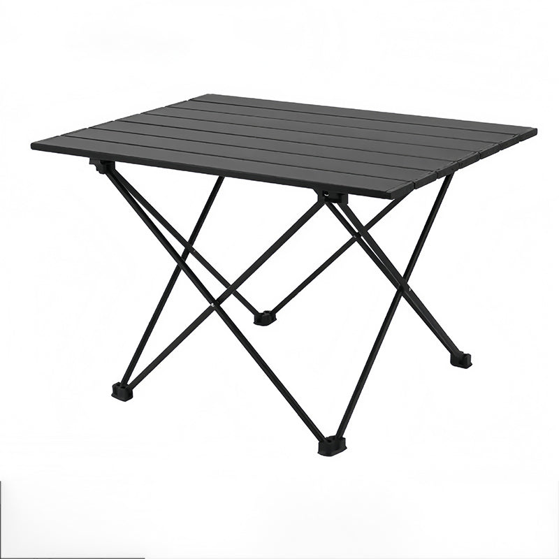 Mesa auxiliar cuadrada plegable de acero al carbono y aluminio minimalista moderna para exteriores | Brehn