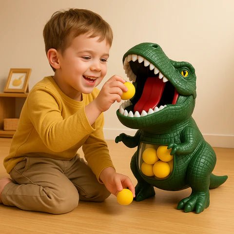 DINOPOP BLASTER – Jeu de tir de dinosaures pour enfants avec des balles en mousse souple et une cible