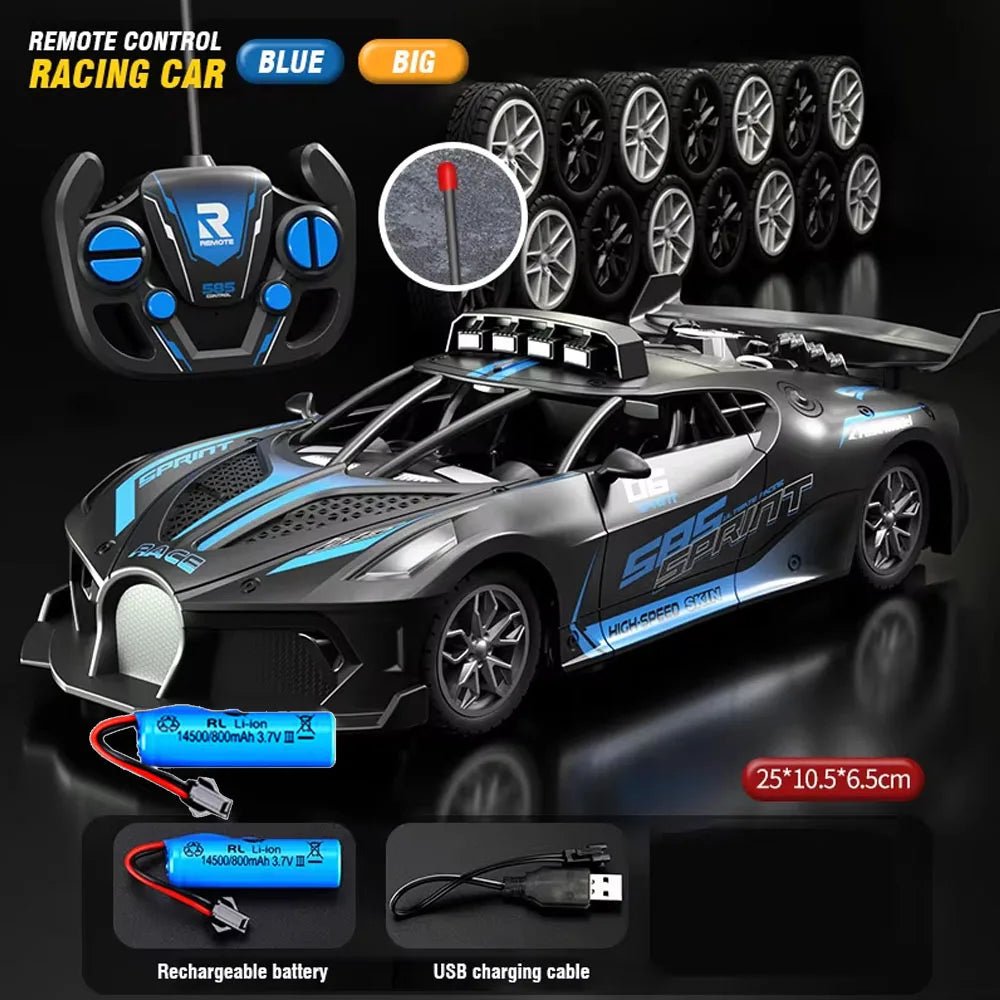 SPEEDCUB – Auto de drift RC 1:18 a prueba de niños con diseño robusto