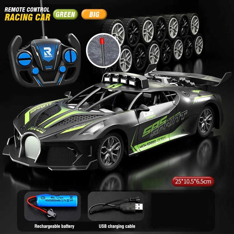SPEEDCUB – Auto de drift RC 1:18 a prueba de niños con diseño robusto