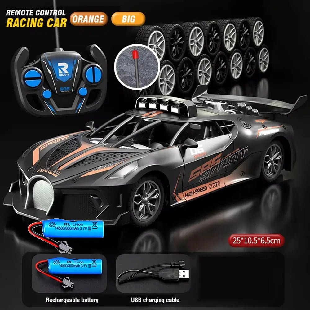 SPEEDCUB – Auto de drift RC 1:18 a prueba de niños con diseño robusto