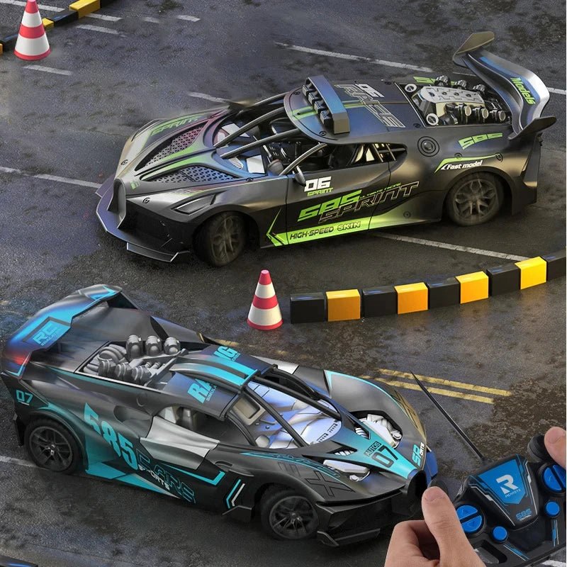 SPEEDCUB – Auto de drift RC 1:18 a prueba de niños con diseño robusto
