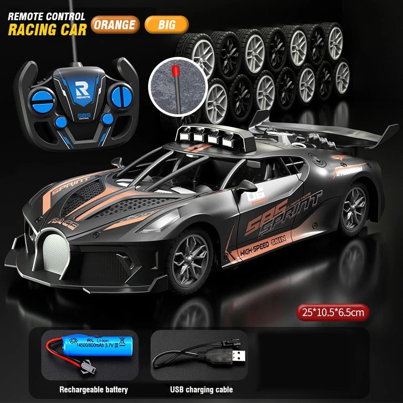 SPEEDCUB – Auto de drift RC 1:18 a prueba de niños con diseño robusto