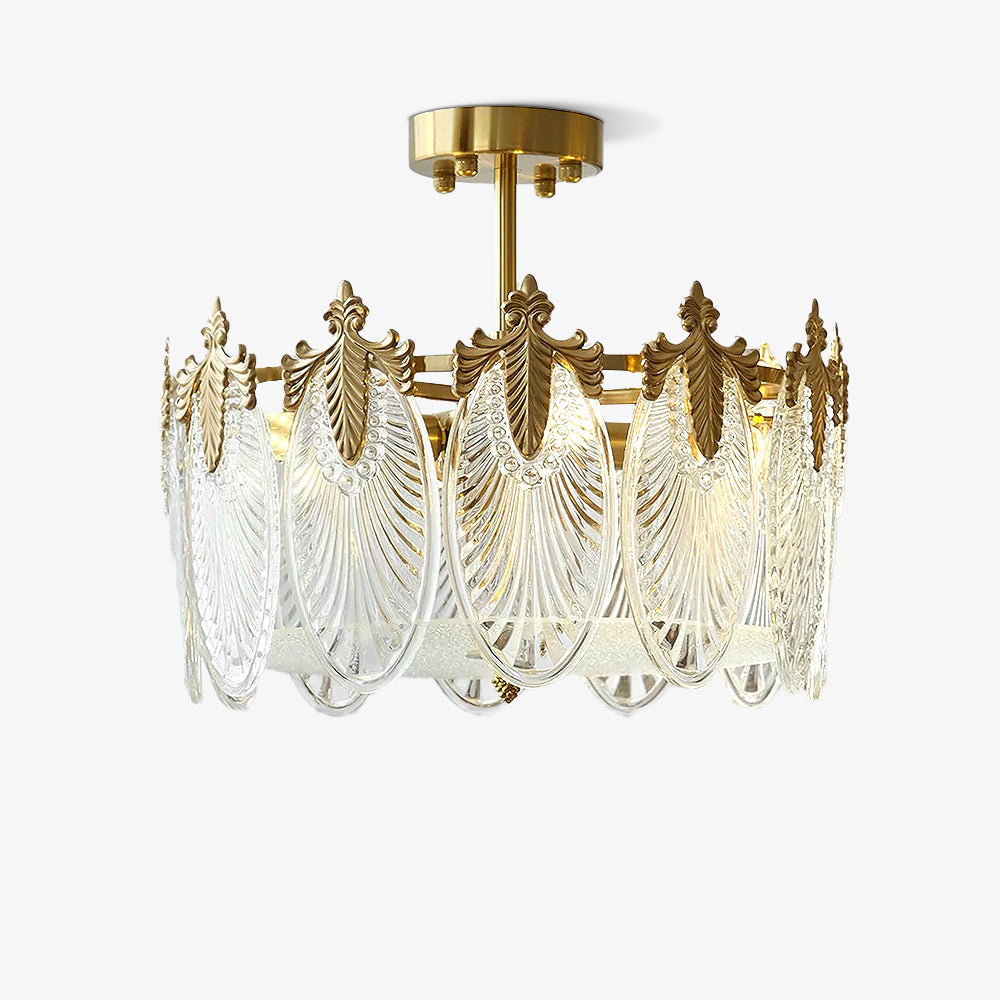 Velmira – lámparas de techo LED con elementos decorativos de vidrio
