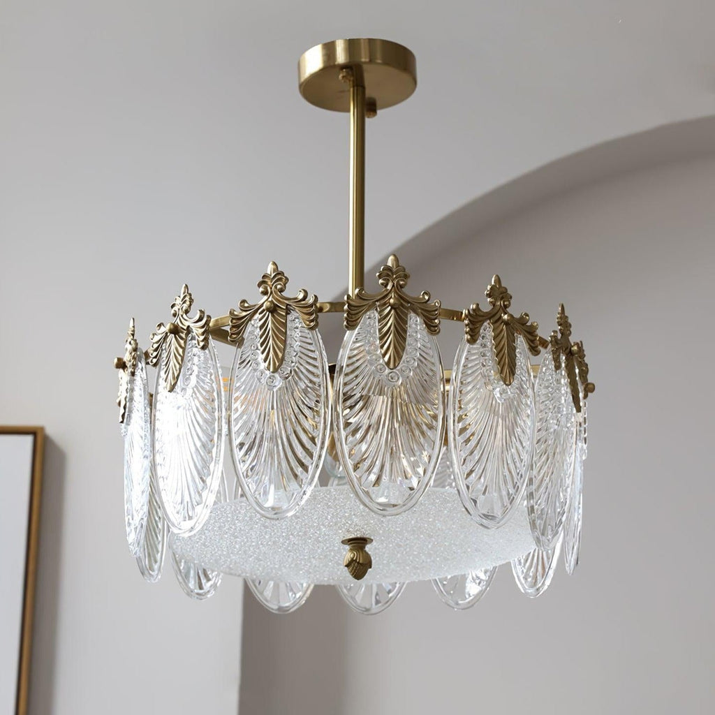 Velmira – lámparas de techo LED con elementos decorativos de vidrio
