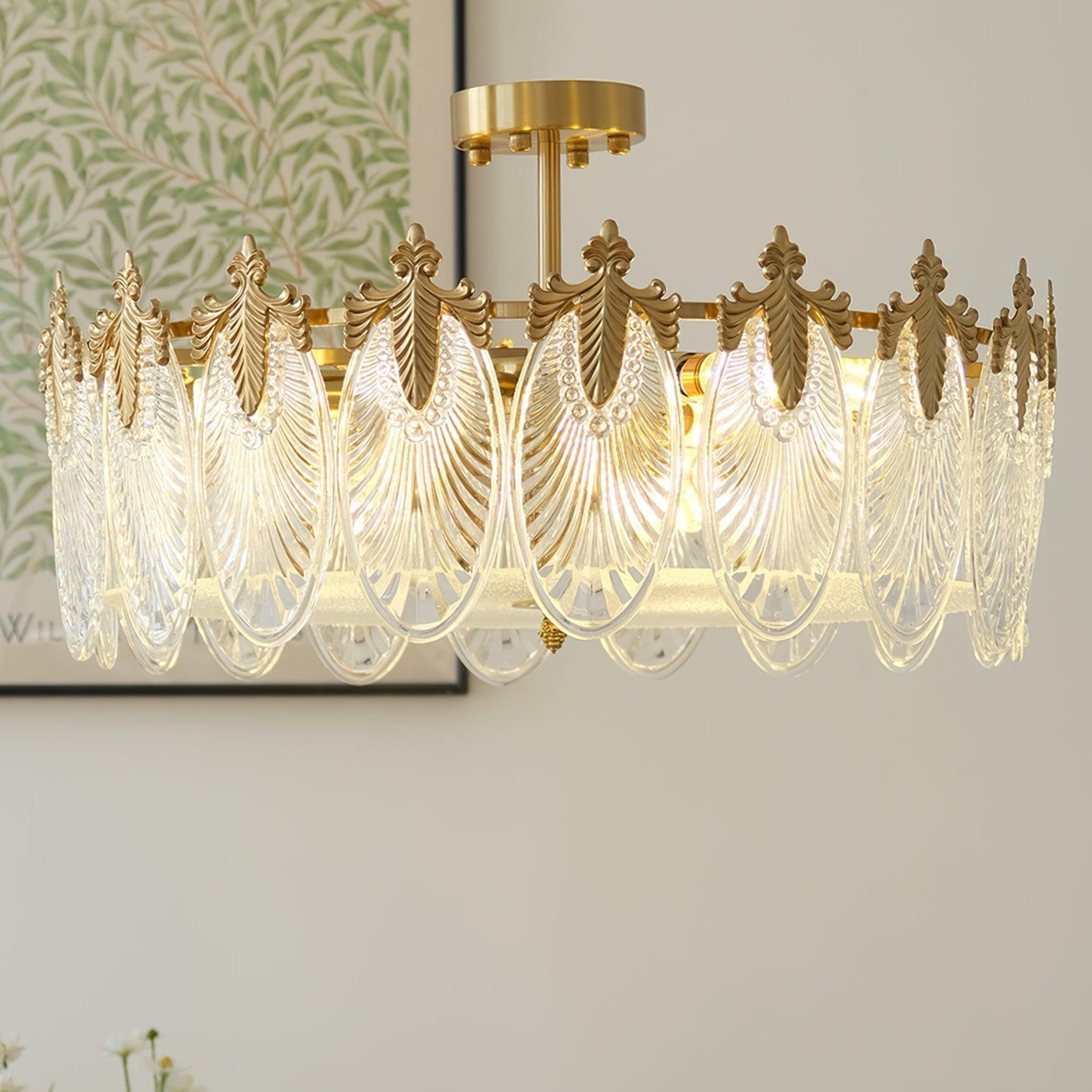 Velmira – lámparas de techo LED con elementos decorativos de vidrio