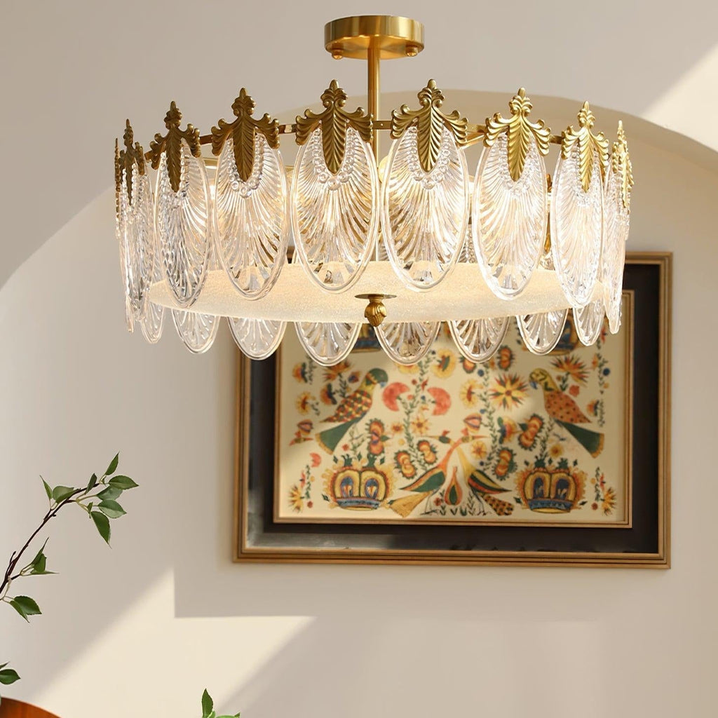 Velmira – lámparas de techo LED con elementos decorativos de vidrio